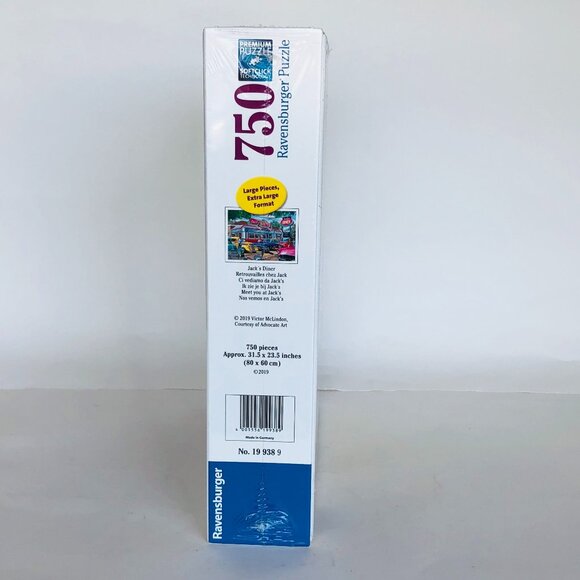 New sealed Ravensburger 750 pcs Large Format Adult Puzzle-Meet at Jack's - Picture 12 of 16